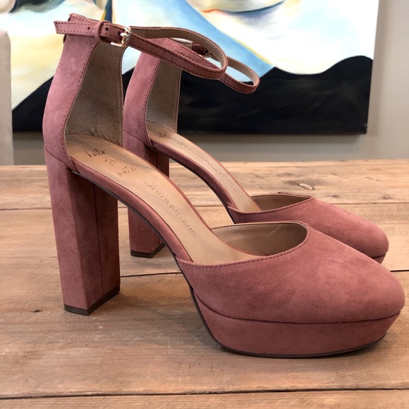 Banana Republic Shoes - Banana Republic Rose Suede Leather Platform Heels